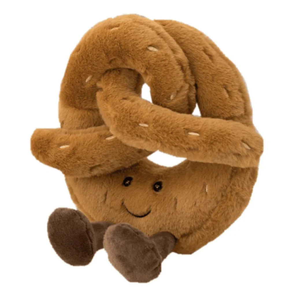 Baguette plush toy in neutral beige tone suitable for bedroom décor and playful cuddle sessions