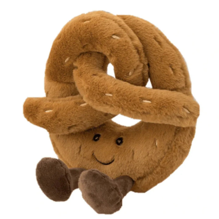 Baguette plush toy in neutral beige tone suitable for bedroom décor and playful cuddle sessions