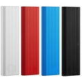External SSD drive fitting into pocket demonstrating slim portable design for travel storage