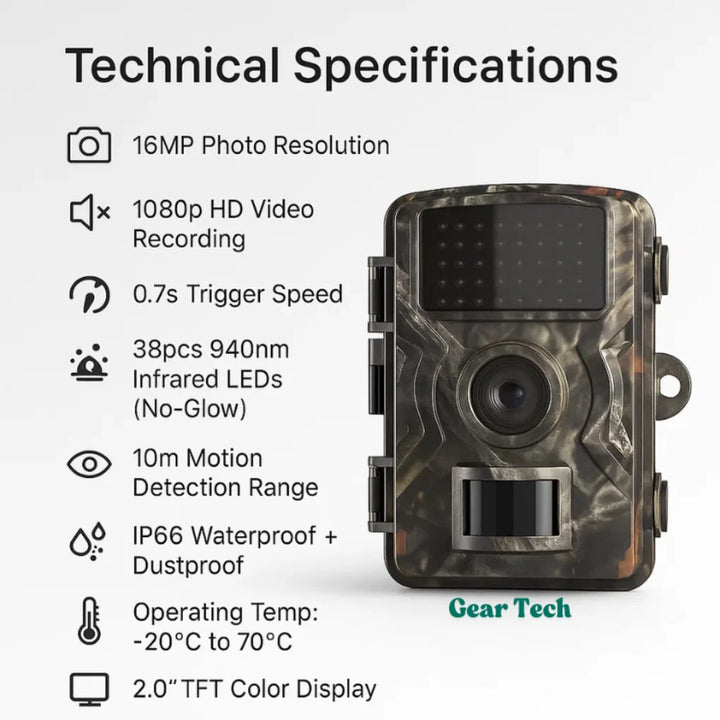 Infrared trail camera with adjustable mounting strap attached to fence post