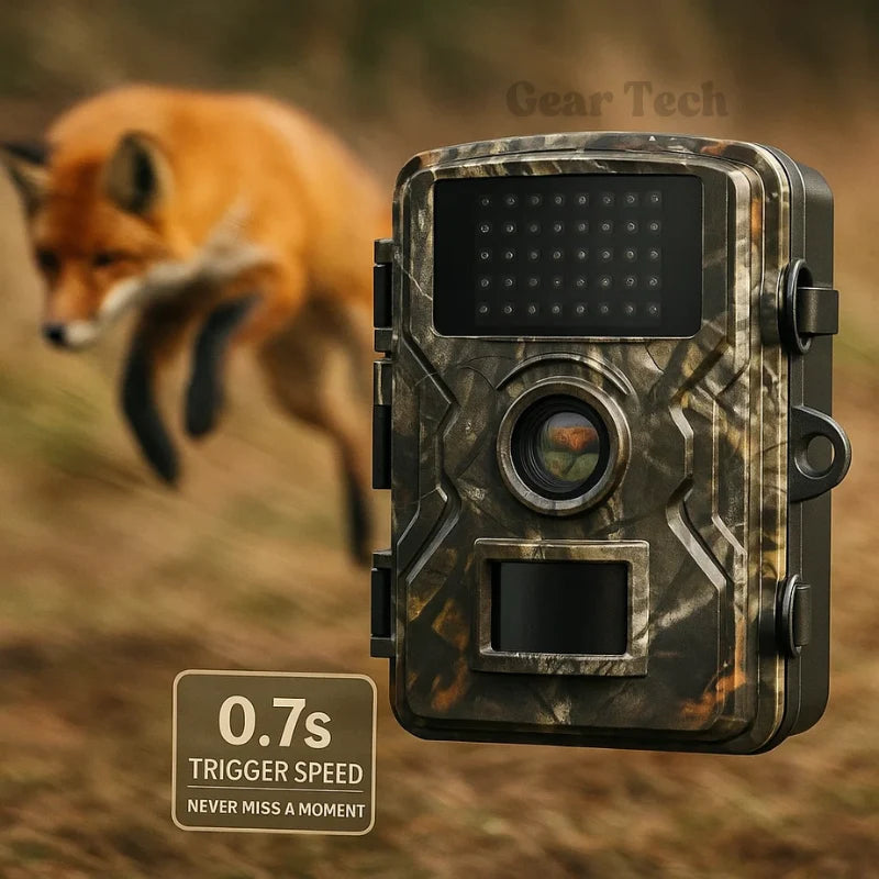 Outdoor monitoring camera with night vision capability and compact design