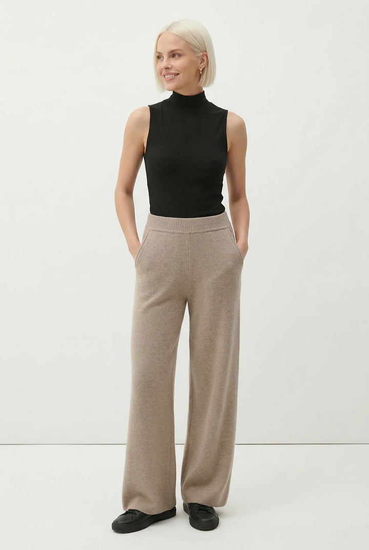 Mohair lounge set displayed in soft lighting showing textured knit fabric and relaxed silhouette
