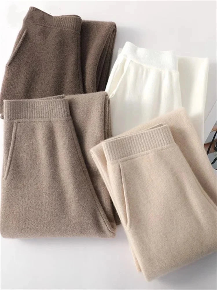 Close view of mohair lounge set turtleneck roll and ribbed knit texture detail