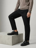Side view of men's derby shoes showing ankle-high silhouette and structured upper with clean lines