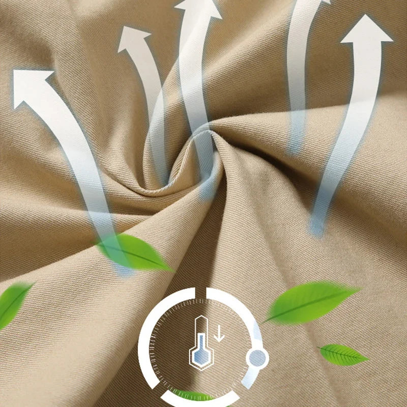 Detail of elasticated waistband on men's dress trousers with belt loops and smooth fabric