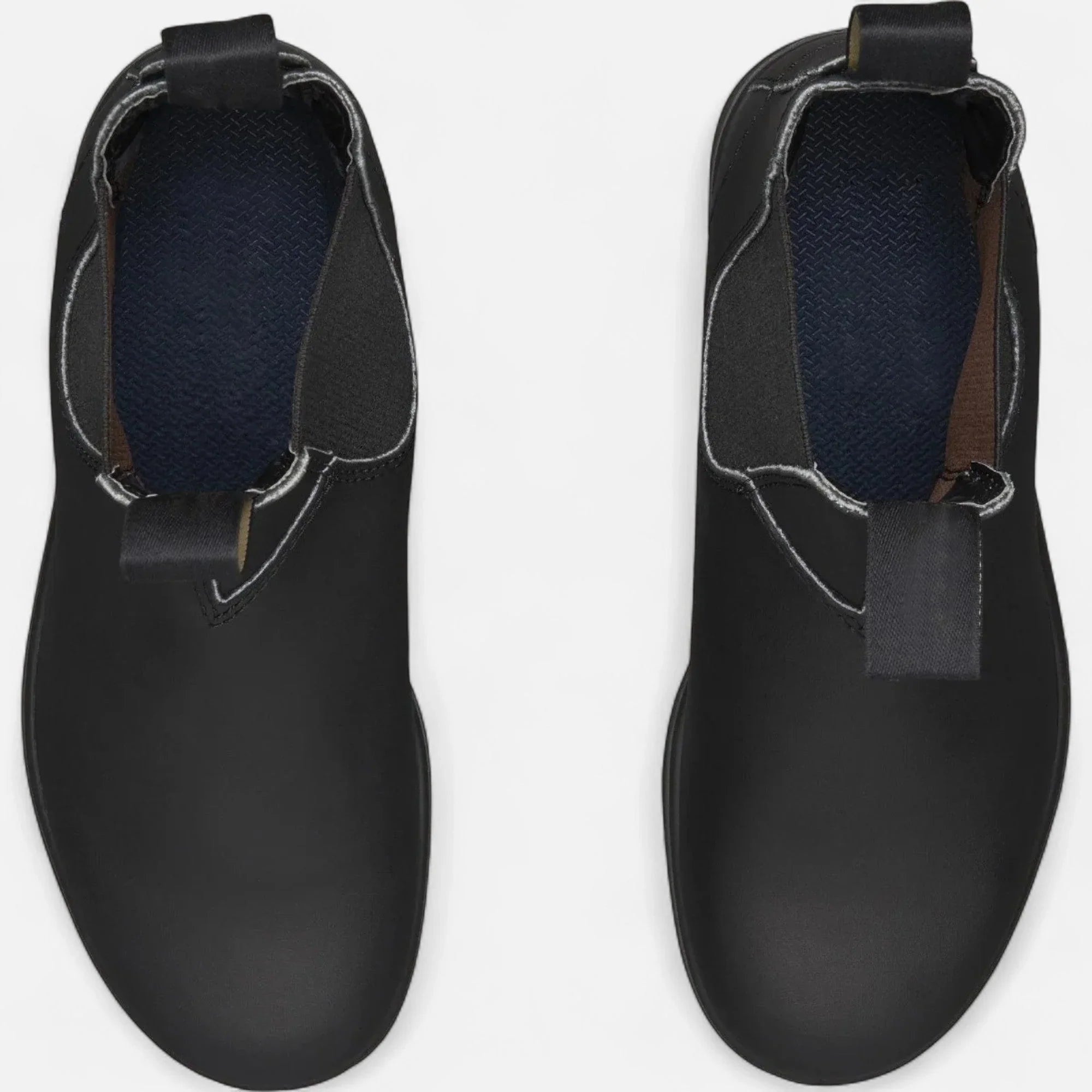 Men's ankle boots with slip-on design and dual pull tabs for easy wear