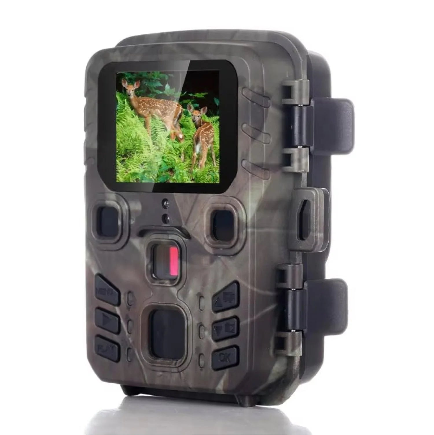 WiFi-enabled trail camera with night vision capability and secure outdoor mounting system