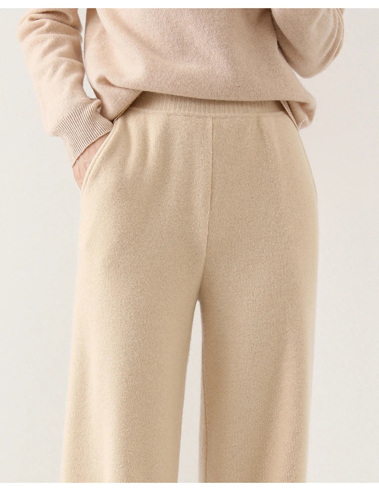 Detail shot of Merino Pants side seam and pocket construction