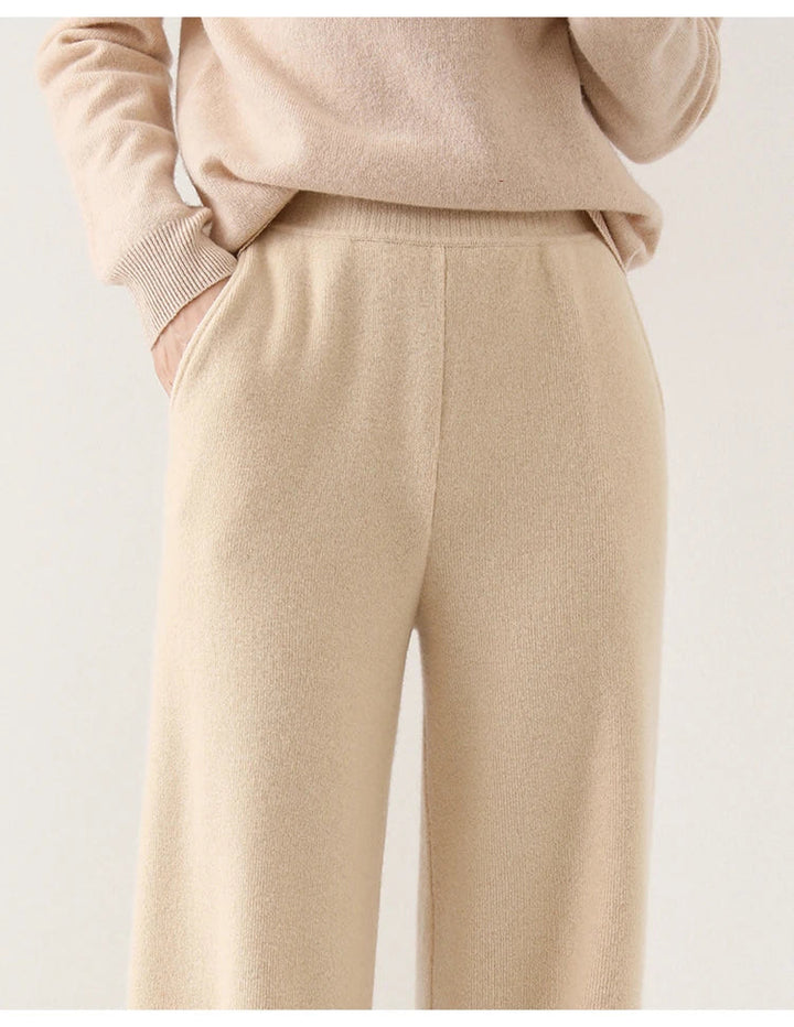 Detail shot of Merino Pants side seam and pocket construction