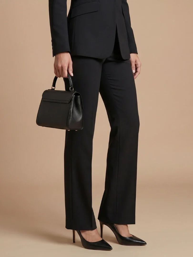 Women's cream blazer with stand collar and fully tailored silhouette