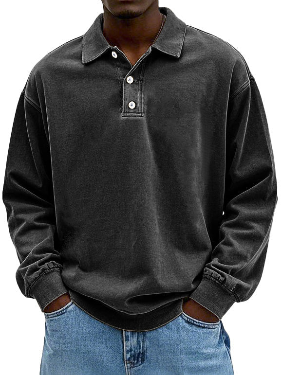 Men's polo shirt fabric detail showing soft texture and smooth finish