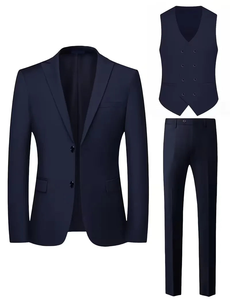 Detail of suit jacket sleeve and waistcoat hem showing coordinated construction