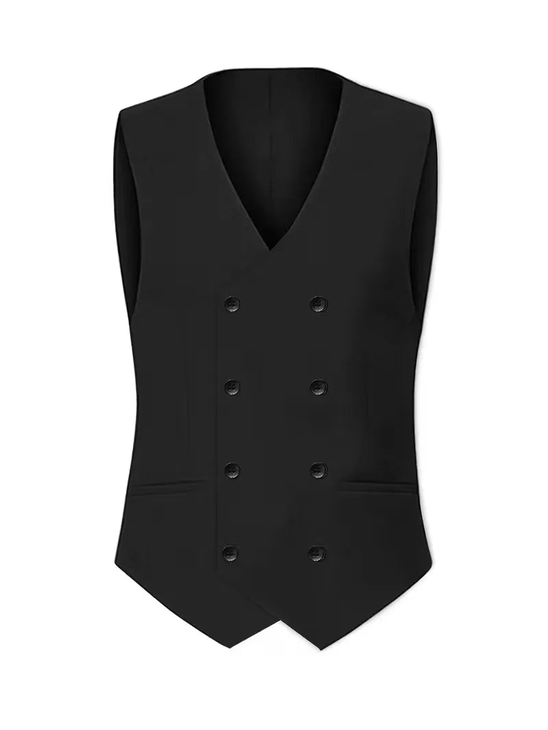 Detail of single-breasted blazer with welt chest pocket and notch lapels