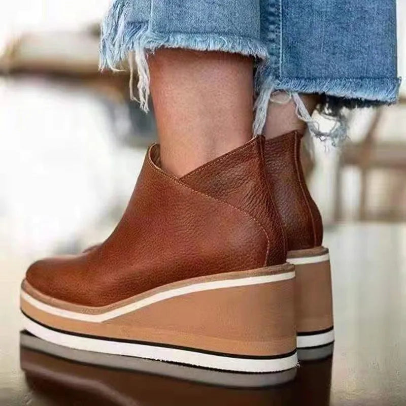 Women's ankle boots styled with casual denim for versatile everyday looks