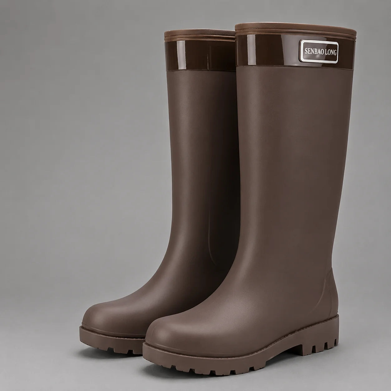 Women's wellington boots shown from multiple angles highlighting fleece-lined interior and waterproof outer shell