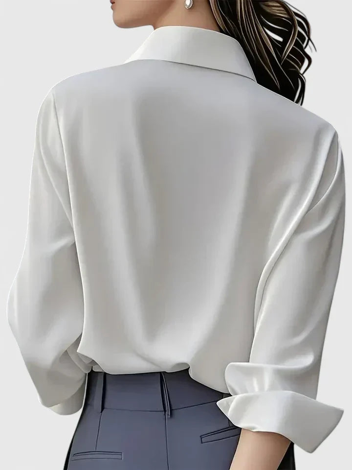 Relaxed fit shirt with clean lines and lightweight fabric perfect for layering