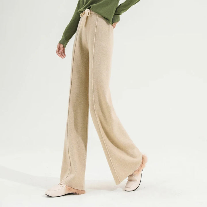 Poppy | Women's Wool Trousers Wide Leg