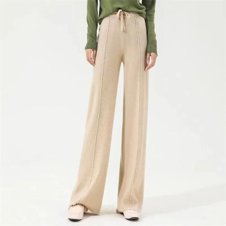 Poppy | Women's Wool Trousers Wide Leg