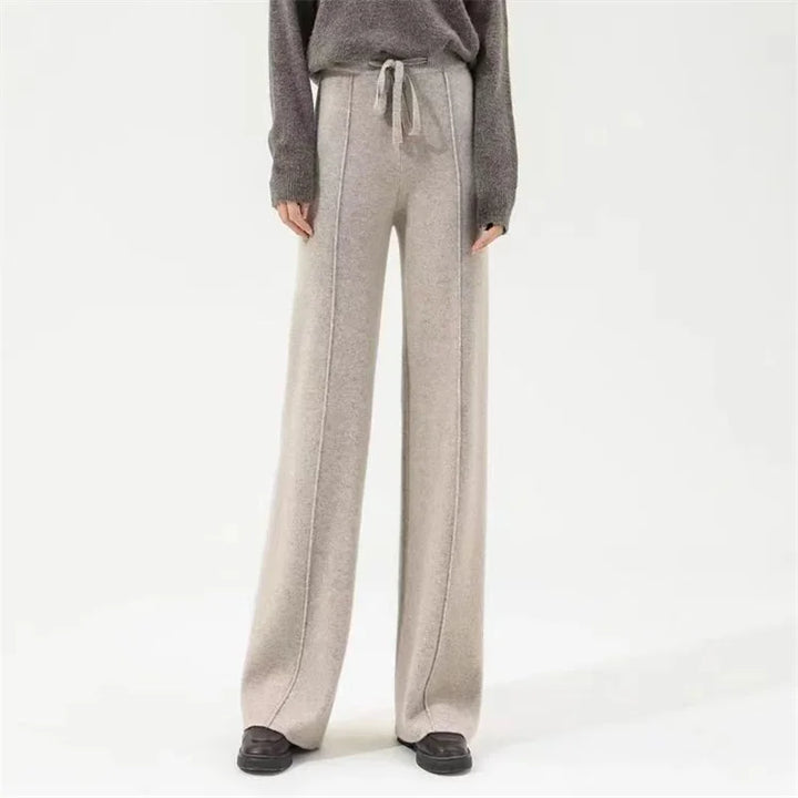 Poppy | Women's Wool Trousers Wide Leg