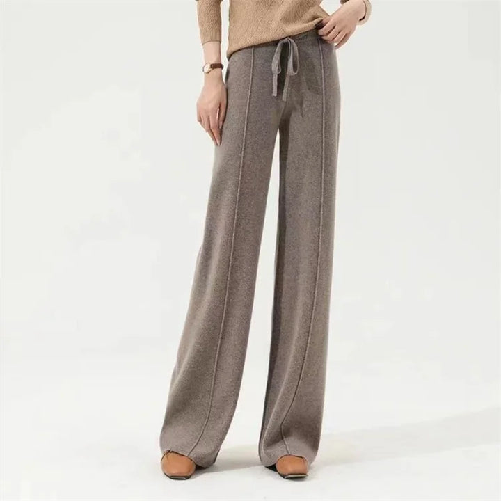 Poppy | Women's Wool Trousers Wide Leg