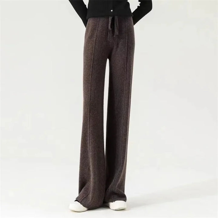 Poppy | Women's Wool Trousers Wide Leg
