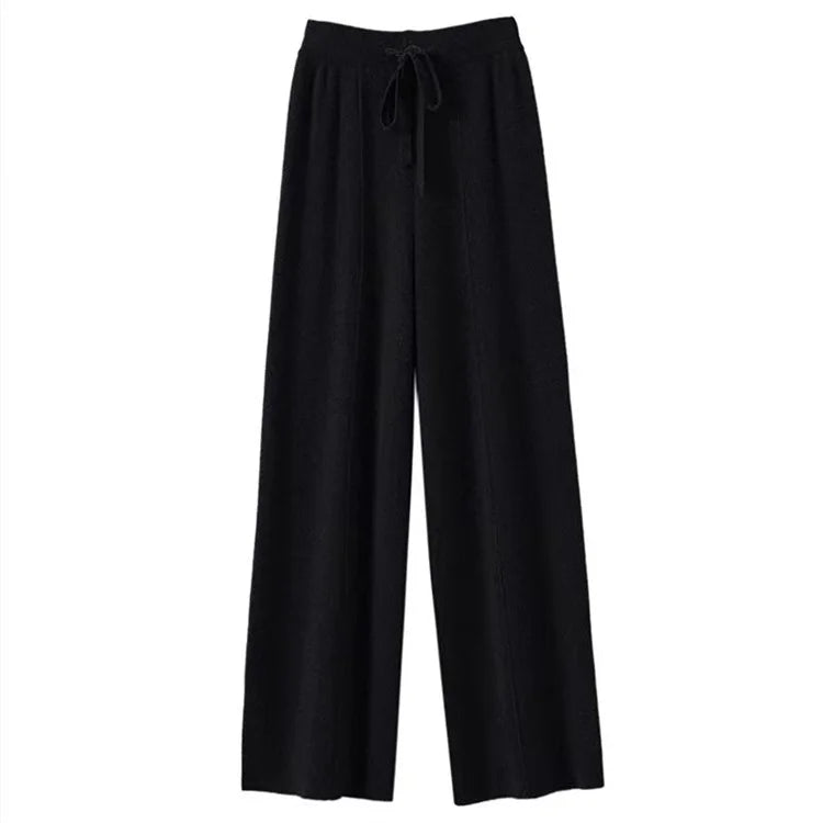 Poppy | Women's Wool Trousers Wide Leg