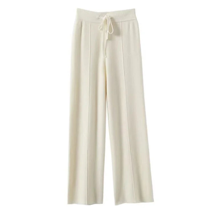 Poppy | Women's Wool Trousers Wide Leg