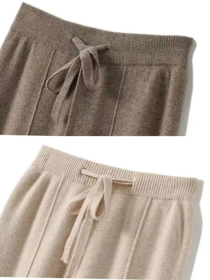 Poppy | Women's Wool Trousers Wide Leg