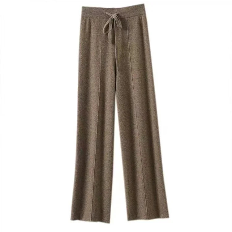 Poppy | Women's Wool Trousers Wide Leg