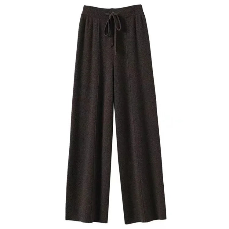 Poppy | Women's Wool Trousers Wide Leg