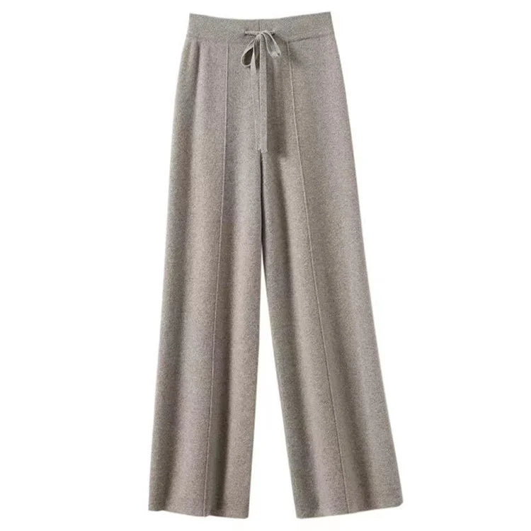 Poppy | Women's Wool Trousers Wide Leg