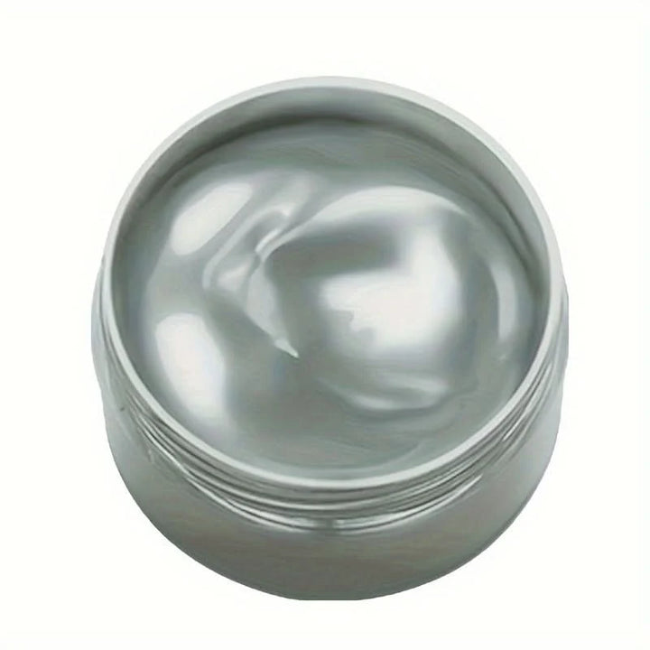 Leather repair paint jar with brush applicator showing creamy texture and consistency