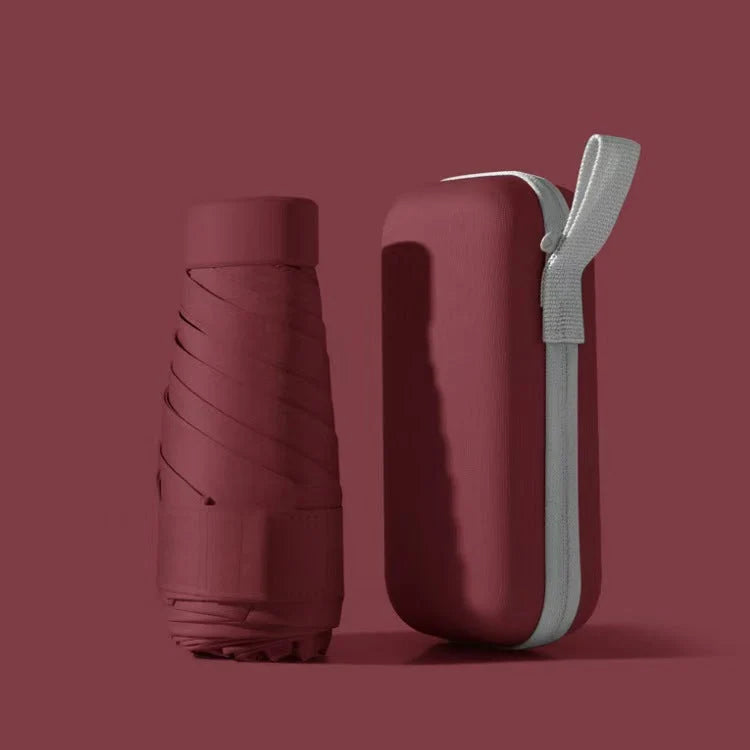 Portable travel umbrella showing manual open and close mechanism for reliable everyday use