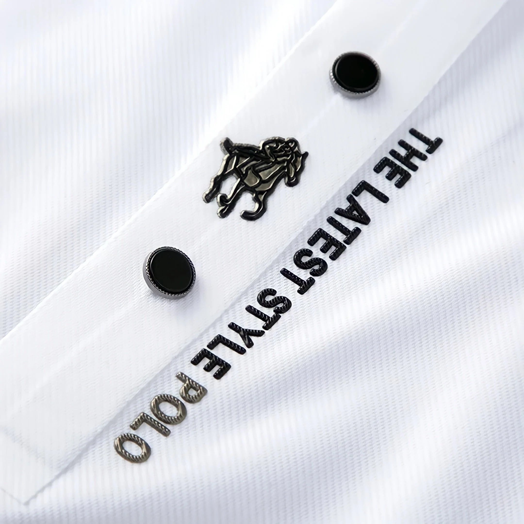 Casual men's polo shirt with classic collar and comfortable drape