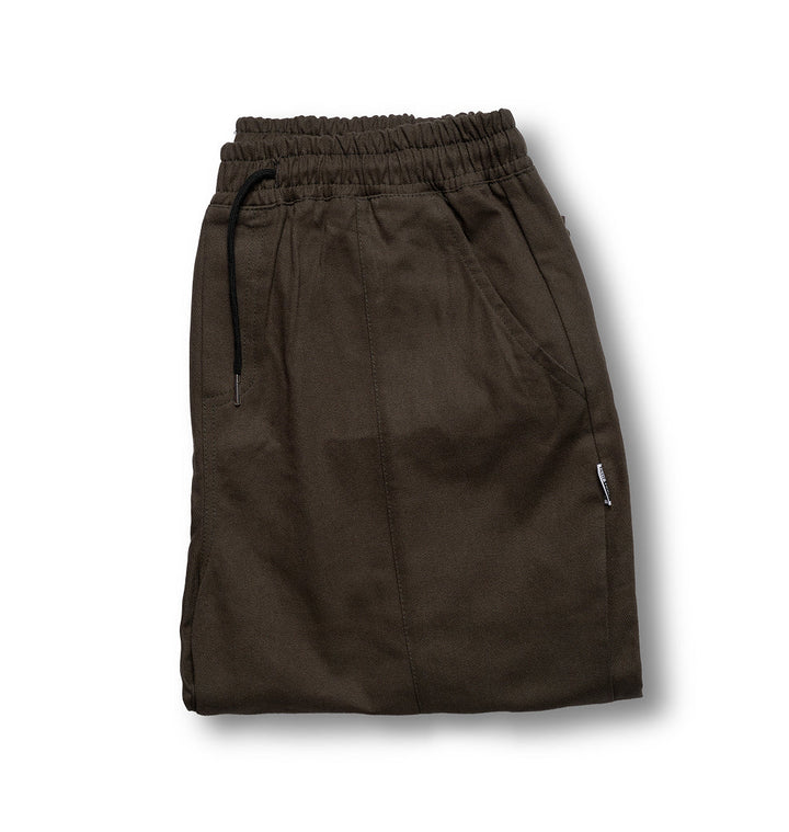 Men's tapered joggers in black styled for everyday casual wear with relaxed modern fit