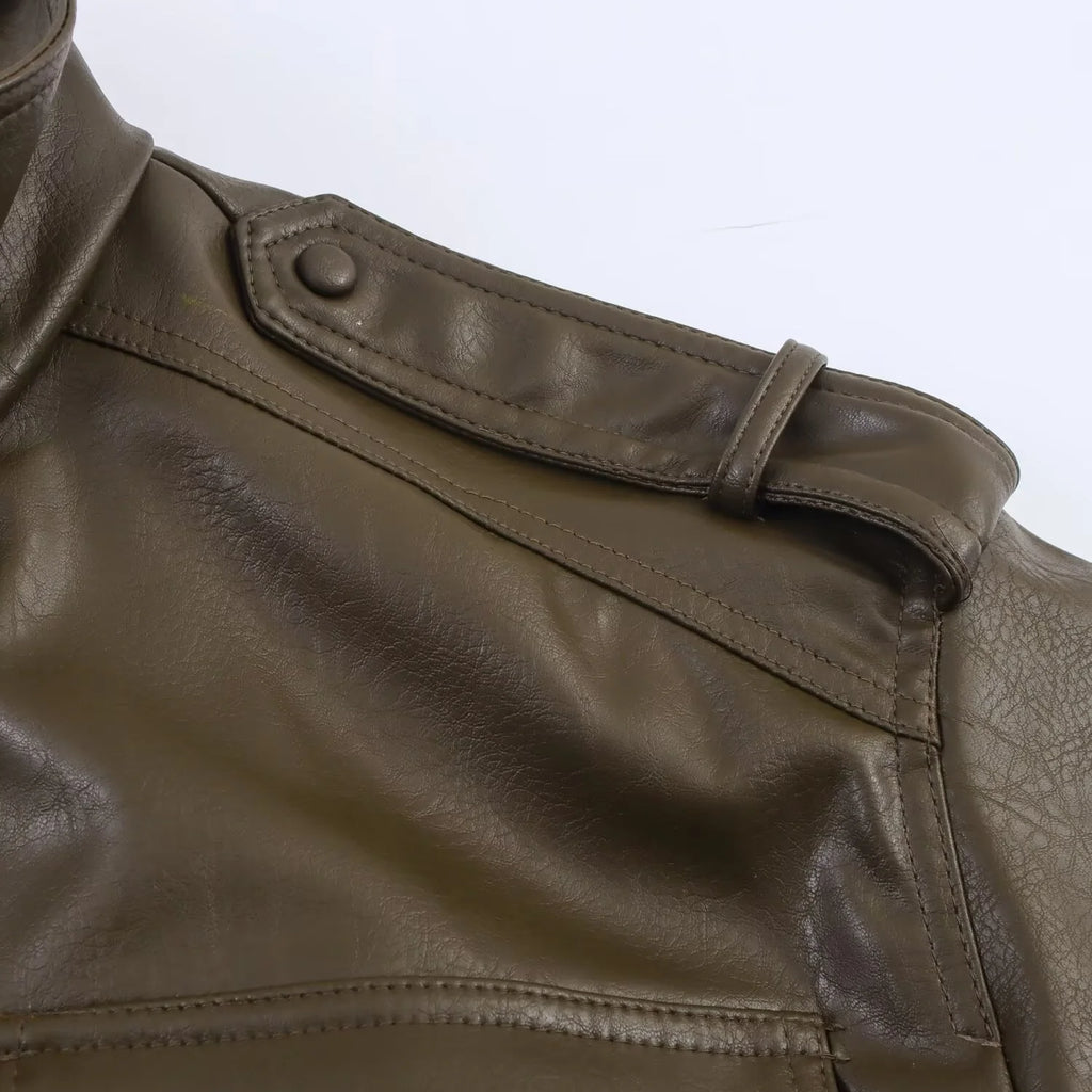 Women's bomber jacket with cropped length and classic ribbed trims