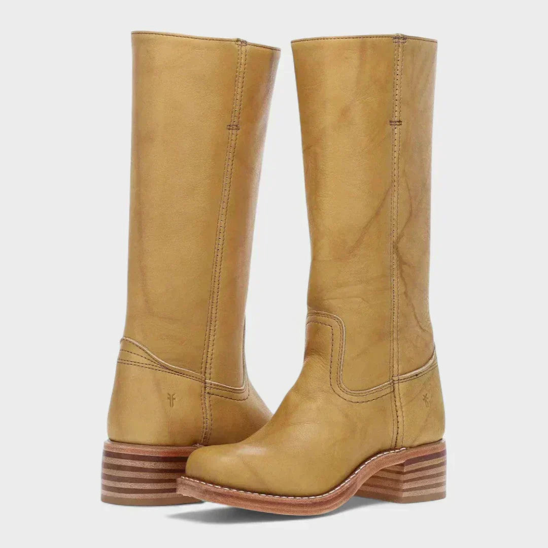 Women's knee-high boots styled for everyday wear with relaxed shaft and non-slip sole