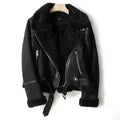 Back view of women's aviator jacket showing structured fit and shoulder detailing