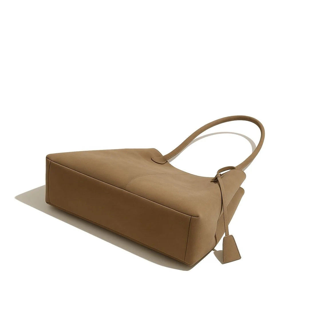 Women's tote bag interior view displaying spacious compartment and lining