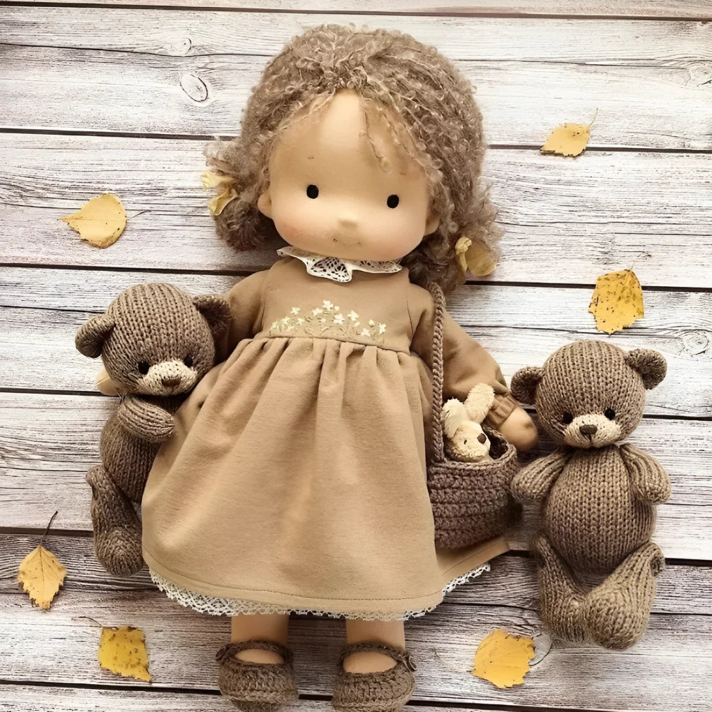 Waldorf cuddly doll designed for imaginative play and emotional connection
